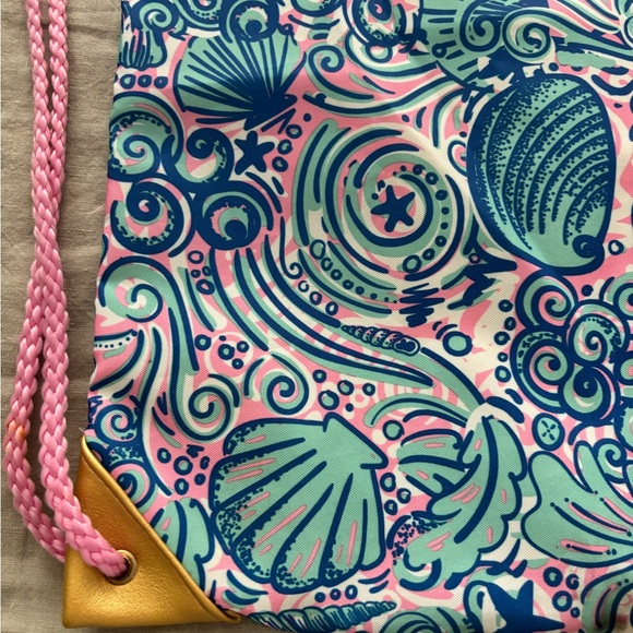 Simply Southern Pink and Blue Seashell Backpack - Picture 7 of 9